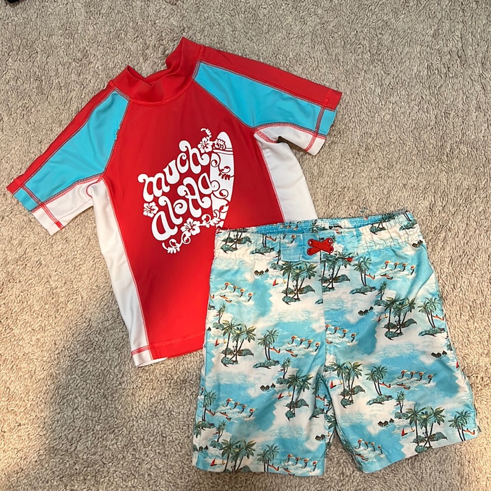 4T Boys Swimming Trunk Set